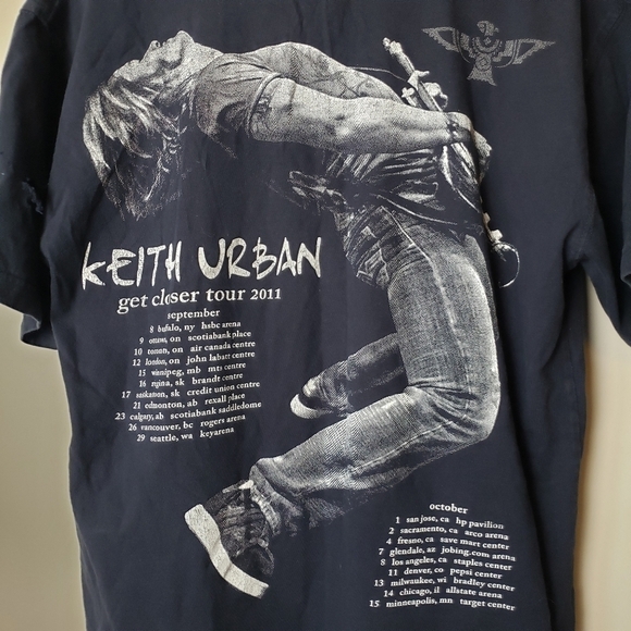 Keith Urban 2011 Concert Band Tee Tshirt - Picture 4 of 9